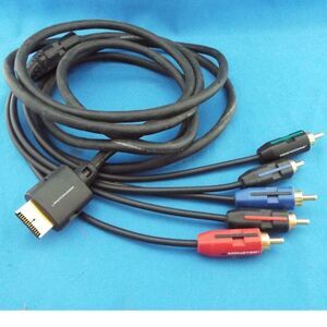 Monster Game Component AV Cable Gold Plated Tip for Sony PlayStation 2 3 PS2 PS3